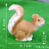 Ardilla Micro Paisaje Artesanías de Resina Creativas Simulación Adornos Pequeños Jardinería Bonsái Decoraciones de Madera Brasileña Grande