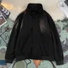 Jaqueta masculina de camurça, estilo outono e inverno, estilo retro japonês cityboy, moderna e bonita, jaqueta casual folgada com gola de lapela