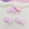 Venta Caliente Gato de Peluche Pequeño con Lazo Accesorios DIY Accesorios para la Cabeza de Tela Funda para Teléfono Móvil Zapatos y Sombreros Materiales Hechos a Mano