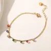 Pulsera Aogu Verano Nueva Moda Simple de Acero Inoxidable con Baño de Vacío e Incrustaciones de Circonita para Mujer, Accesorio de Mano Único y Versátil