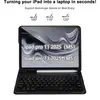 Adequado para 2025 iPad Pro 110.9 Teclado Bluetooth Capa Protetora Case para Tablet Apple M5 Air13 Tátil Magnético
