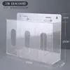 Caja de Almacenamiento de Guantes Desechables Portátil Colgante de Pared Acrílico Transparente sin Perforaciones Cubrezapatos Magnético Succión Máscara Sombrero Acabado
