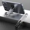 Suporte de Mesa de Liga de Alumínio para Celular Portátil Dobrável Suporte Preguiçoso Chaveiro Multifuncional Suporte de Mesa para Celular