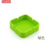 Cenicero de Silicona Nuevo Transfronterizo Cuadrado Creativo de Alto Valor Color Hogareño Taza para Cigarrillos Estuche para Cigarrillos con Logo y Patrón Imprimible