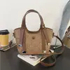Versátil Bolso Cubo Retro para Viajes Diarios para Mujer, Nuevo Modelo 2026, Estampado Vintage, Bolso de Mano de Lujo Ligero con Correa Ancha para el Hombro, Se Puede Llevar como Bolso de Hombro o Cruzado