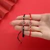 Em terra pulseira de corda vermelha trevo koi exame de admissão de pós-graduação sorte mão corda senso de design nicho Ano Novo ano de nascimento