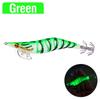 Calamar luminoso de ojo grande, camarón de madera, cebo falso, anzuelo de tinta de calamar, pesca en el mar, anzuelo de paraguas doble de 8/10/12 cm, cebo para lanzar, equipo de pesca
