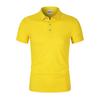 190g 40 Unidades Gelo Íon Cor Sólida Colarinho de Camisa Manga Curta Camisa Polo Logotipo Personalizado Estampado Uniforme de Classe Camisa Cultural Confortável