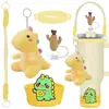Accesorios Decorativos Stanley Correa de Mano de Cuerda Trenzada Estuche para Labial Llavero Duende Briqueta Funda de Silicona Antideslizante para Taza