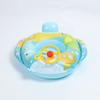 Barco de Bebé Sentado de Dibujos Animados Volante Espeso Barco de Coche Niños y Niñas Antivuelco Inflable Juguete de Juego en el Agua Salvavidas