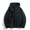 Chaqueta Casual Simple Versátil de Moda a Prueba de Tres Elementos con Capucha Delgada para Exteriores Tendencia Elegante Chaqueta Nueva