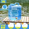 Tanque Cubo de Almacenamiento de Agua para el Hogar Agua Purificada con Tapa Agua Mineral Grado Alimenticio Exterior Montaje en Vehículo Portátil Grifo de Plástico Almacenamiento de Agua