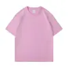 Camisetas de Manga Curta Tamanho Europeu Transfronteiriças com Impressão de Logotipo Personalizado, Algodão Puro, Texto Personalizado de Peça Única, Gola Redonda, Cor Sólida, Roupa de Trabalho, Impressão Gráfica DIY