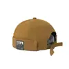 Novos Chapéus de Proprietário de Cor Sólida para Homens e Mulheres, Chapéus de Algodão Retro Hipster da Moda de Rua, Chapéus Simples Tendência