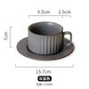 Juego de taza y platillo de café de cerámica al por mayor, diseño creativo nórdico de alta gama, sensación de hogar, negocios europeos, taza Morandi