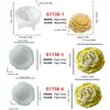 Molde de Silicona de Rosa, Peonía y Tulipán 3D Molde para Velas Aromáticas de Flores Molde de Silicona para Mousse y Pudín DIY