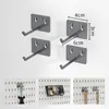 Prateleira de Armazenamento com Painel Perfurado para Cozinha sem Furos Porta-Temperos Suporte para Facas Gancho Painel de Armazenamento de Parede Acessórios de Metal