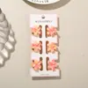 Clip para el Cabello de Moda Mini Plumeria Transfronterizo Europeo y Americano Set de 6 Piezas Accesorios para el Cabello Pinza Pequeña