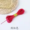 Corda Trançada Nº 5, Nº 6, Nº 7 Nó Chinês Fio Colorido DIY Artesanal Corda Trançada Acessórios para Joias Pulseira Colar