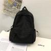 Mochila escolar de estilo coreano, de color sólido, sencilla y a la moda, combina con todo, para estudiantes universitarias, de gran capacidad, resistente al desgaste, para viajes y clases.