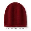 Cachemira 2026 Otoño e Invierno Nuevo Estilo Unisex de Alta Gama Color Sólido Tejido para Exteriores Cálido Moda Casual Gorro