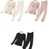 Traje Térmico Hongxing Otoño e Invierno para Mujer con Almohadilla en el Pecho Calefacción Camiseta Base Calentada Antiestático
