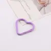 Mosquetón de Anilla de Resorte en Forma de Corazón Pintado de Colores Hebilla de Equipaje Hecha a Mano DIY Llavero Joyería Materiales Accesorios