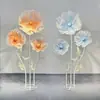 Flor Grande Flor Gigante Flor de Rede de Seda Adereços de Casamento Decoração de Janela Layout de Passarela Fundo de Transmissão ao Vivo Flor Artificial Flor Guia