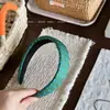 Diadema Retro de Lunares Coreana para Lavarse la Cara, Corona Alta Estilo Moderno, Realza el Cutis, Diadema de Bloques de Color, Accesorio de Cabello de Alta Gama