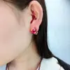 Joias de Designer Broche de Cranberry Roupas Casuais Brincos de Pino Tremella 925 Clipe de Orelha Simples