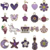 Pendente de Liga Metálica Vermelho Vivo com Gotejamento de Óleo Acessórios para Joias DIY Acessórios para Brincos Pulseira Pingente Perfurado Produção de Fábrica
