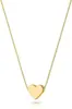 Colar Exquisito em Forma de Coração Dourado Mais Vendido no Exterior para Mulheres, Colar com Pingente da Moda em Ouro 14K/Prata em Forma de Coração Fofo