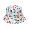 Chapéu de Pescador com Estampa de Baleia, Concha, Vela, Sereia e Peixe Estilo Coreano, Chapéu de Sol Bacia, Unissex