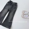 3000 artículos en stockNuevos Jeans Elásticos Estilo Coreano con Forro de Felpa para Niñas, Denim Adelgazantes Grandes para Niñas