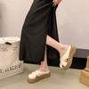 Mules de Exterior con Suela Gruesa para Mujer, Nuevo Estilo Verano 2025, Pantuflas Versátiles Casuales Fáciles de Poner