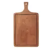 Tabla de madera maciza para bistec, tabla para pizza, bandeja de madera para servir pan, plato para bistec, bandeja de madera para bistec estilo occidental, tabla de madera para frutas y postres para el hogar