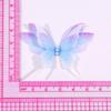 5.5 nueva simulación de cuatro capas de tul color mariposa perla tela cola de fénix mariposa DIY accesorios para el cabello hechos a mano accesorios de ropa