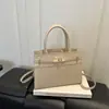 Bolso de mano de moda transfronterizo europeo y americano para el día a día 2026, minimalista, chic y retro con colores contrastantes, bandolera, tote y bolso de hombro para mujer