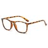 Óculos Jamie 17006m Modernos Sem Receita, Populares entre Homens e Mulheres, Adequados para Lentes de Grau, Armação Quadrada para Negócios, Luz Anti-Azul