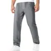 Pantalones Largos Transpirables Rectos Multicolores con Cordón de Lino Imitación Estilo Europeo y Americano, Bambú Delgado, Holgados, para Casa, Casual, Deportivos, en Stock