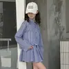 Conjunto Xadrez para Meninas 2026 Outono Novo Estilo Crianças Médias e Grandes Camisa de Manga Curta Top Saia Plissada Saia Curta Roupa de Outono para Crianças