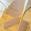 Alfombrilla Luminosa para Escaleras del Fabricante, Alfombrilla para Peldaños, Alfombrilla Autoadhesiva sin Pegamento, Alfombrilla Sólida de Madera para Peldaños de Escaleras del Hogar, Recortable