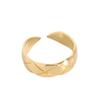 JZ057 Anel de design simples estilo ins coreano, luxo leve, padrão de diamante fino losango, prata esterlina S925, anel de prata aberto
