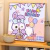 Feliz Cumpleaños Pintura al Óleo Digital DIY Rellenado a Mano 2025 Nuevo Bob Esponja Dibujo Animado Colorear Acrílico Pintura al Óleo