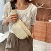 Bolsa Feminina Celebridade da Internet Bolsa de Cintura Feminina Tendência Ins Primavera Outono Verão Faixa Larga Feminina Nova Bolsa de Peito Design Feminino Transversal Versátil