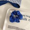 Accesorios para el cabello Klein Blue Celebridad de Internet 2021 Nuevo Otoño e Invierno Horquilla de alta gama Sense Diadema con horquilla de corazón para niña Accesorios para el cabello