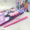 Nuevo Lindo Cuaderno de Papelería de Dibujos Animados Hello Kitty con Bolígrafo y Candado de Contraseña para Niños