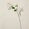 Hortensia Artificial de Doble Cabeza Color Primavera Estilo Europeo Ramo de Mesa para Interiores Flor Decorativa para Sala de Estar Flor Falsa Flor de Seda Accesorio para Fotografía