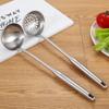 Cuchara para Sopa y Espumadera Integradas de Acero Inoxidable 201 Engrosada Vajilla de Alta Gama Cuchara para Fondue Cuchara para Gachas Cucharón de Sopa con Logo Grabado