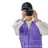 Chaleco de trabajo personalizado con texto impreso, chaleco multibolsillos para educación y capacitación, chaleco de trabajo para fotografía, chaleco de voluntario con diseño impreso